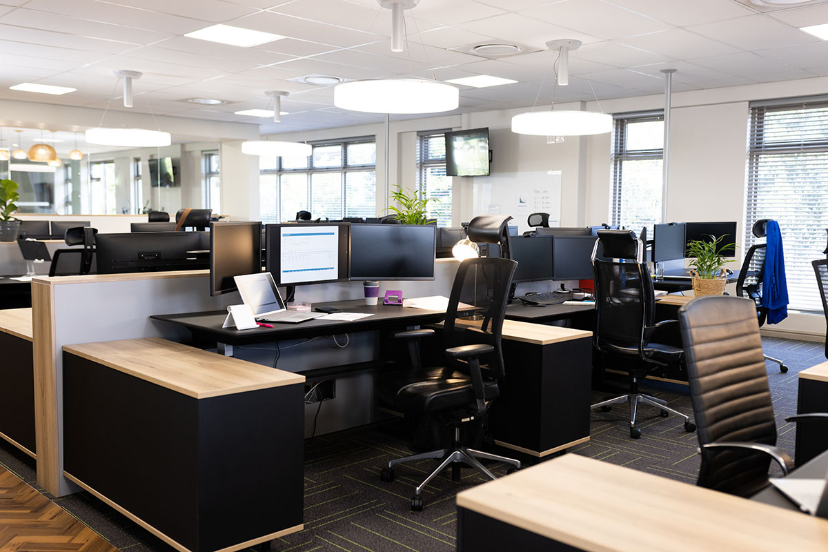 Empty open-plan office